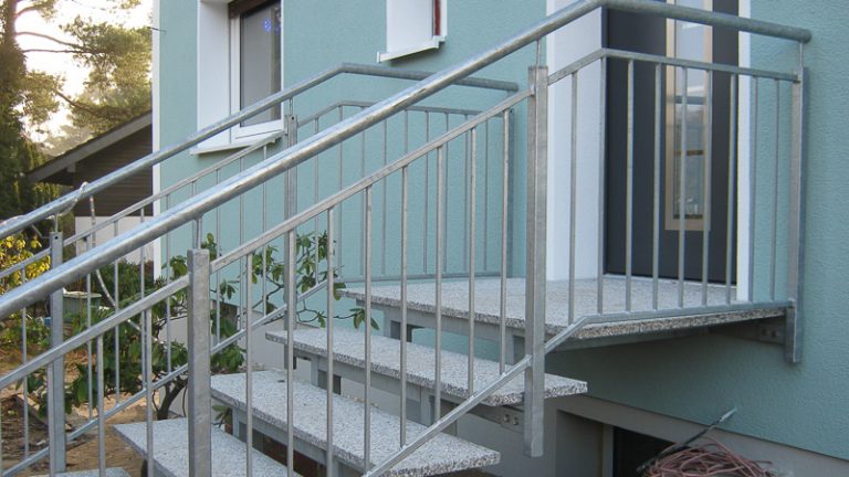 Treppe, Stufen und Geländer